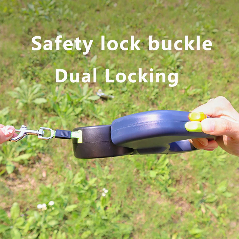 Dual Retractable Dog Leash with LED